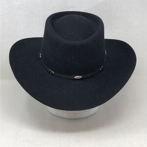Master Hatters Of Texas Hat Western Cowboy Quality Black Beaver Blend Felt